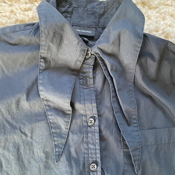 Who What Wear Black Tie Top - Picture 5 of 7